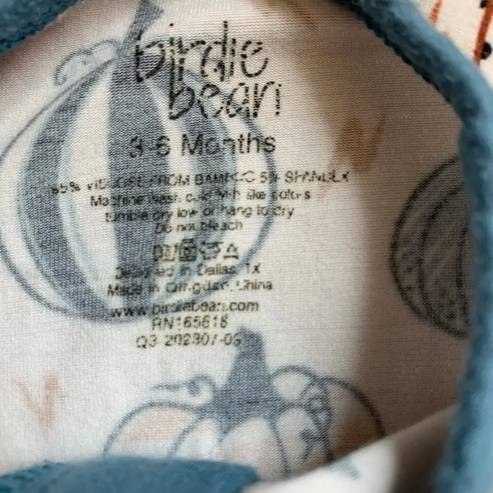 Birdie & Bean Bamboo Pumpkin Zippy
